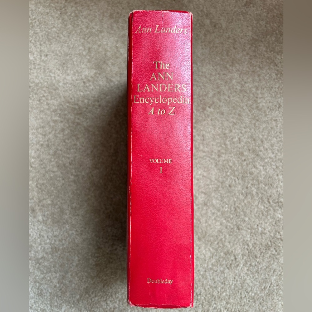 ANN LANDERS Encyclopedia  A to Z - Volume 1